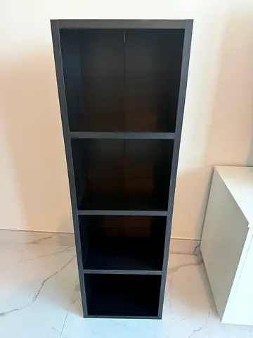 Kallax-style 4-cube Wall Shelf Unit - Black, Good Condition