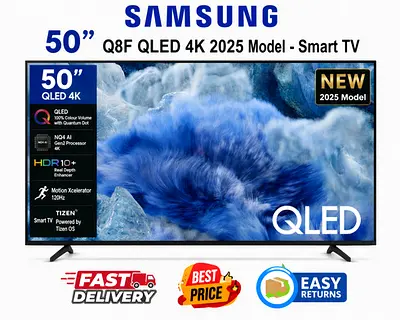 Samsung 50 Inch Smart TV - QLED Q8F 4K Vision AI 4K TV - FREE DELIVERY, WARRANTY