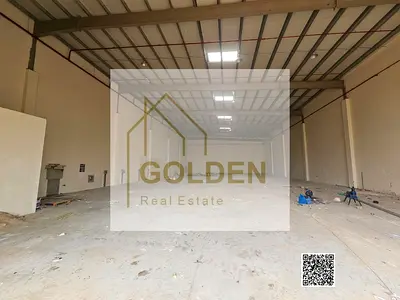 مستودع جديد للإيجار | 8,000 قدم² | كهرباء 100 كيلوواط | واجهة على الشارع | جاهز للاستلام | منطقة الإمارات الحديثة الصناعية – أم القيوين