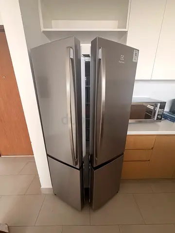 Electrolux Stainless Steel Double Door Refrigerator - Excellent Condition