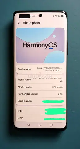 Huawei Mate 40 Porsche Design (NOP-AN00) - HarmonyOS, Good Condition