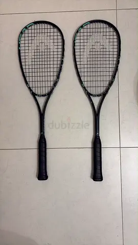 Pair of squash rackets - lightweight, good condition