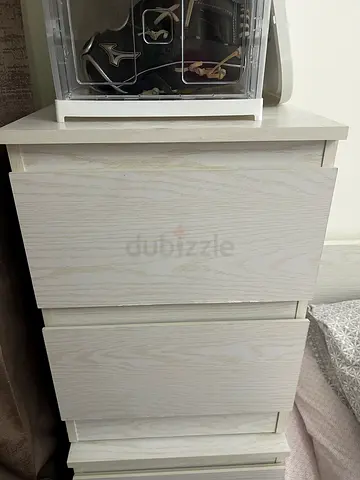 Modern Light Wood Storage Cabinet ( Bedside Drawer) 2pcs