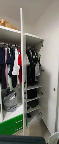 4 door, Built-in Wardrobe / Closet with Hanging Space and Shelves - Excellent condition