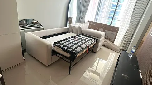Ikea vimle L shape sofa bed with mattress