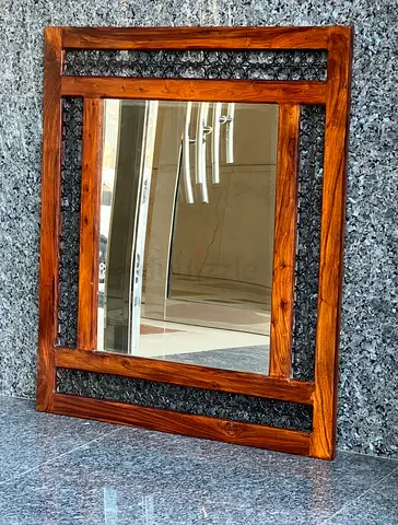 Marina antique mirror- solid wood frame