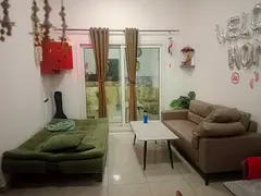 Full furnished room with attached balcony