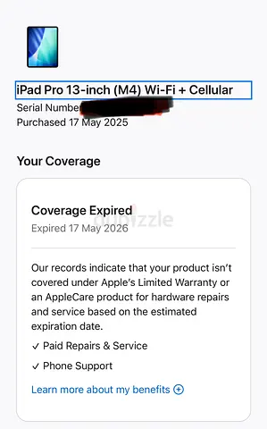 iPad Pro 13-inch (M4) Wi‑Fi + Cellular - Good Condition