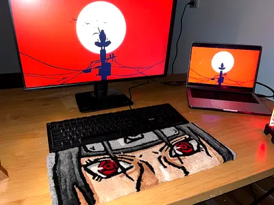 Itachi Uchiha Desk Rug | Naruto | 30 × 12 cm