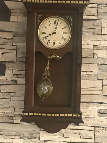 Wooden Wall Pendulum Clock - Vintage Style