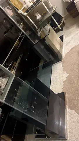 Black Glass table Unit with Good Condition