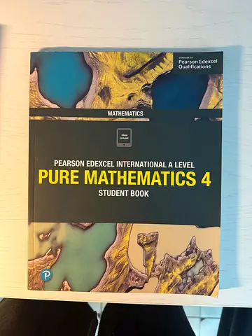Pearson Edexcel International A Level Pure Mathematics 4 - Student Book- Brand New