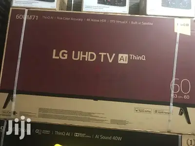 شاشه ال جي، ٦٠ بوصه ، صنع كوريا ، ٤ كي ، واي فاي جديده كامله مواصفات غير مستخدمه مختومه