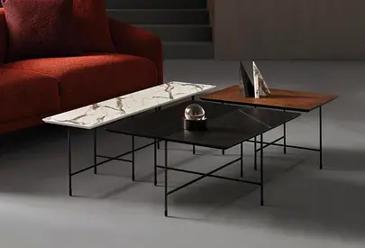 Solaro Long Coffee Table-Marble | Enza Home