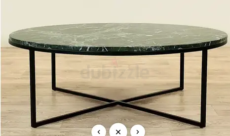 Coffee Table - Green Marble