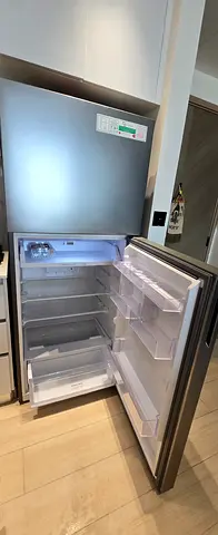 Stainless Steel Fridge - Good Condition, Spacious Interior