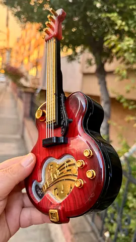 Miniature Red Electric Guitar Decorative Model - Collectible