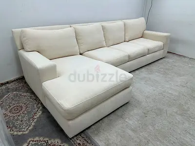 Same like new condition cratebarrel lshape sofa