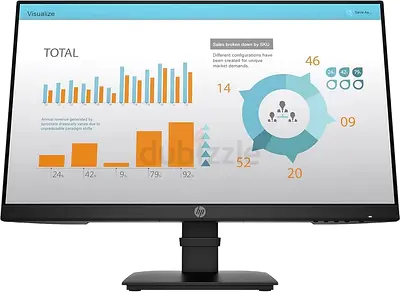 HP P24 G4 24 Inch Monitor IPS Full HD VGA Hdmi DP Bezel Less Builtin Speakers