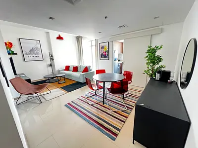 Luxury 1bhk with balcony /// modern community with gym pool and cover parking just 65k