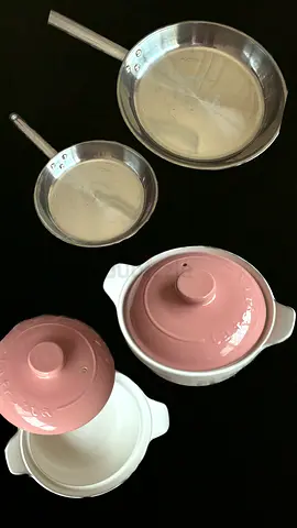 Ikea stainless steel pan and daiso ceramic pot