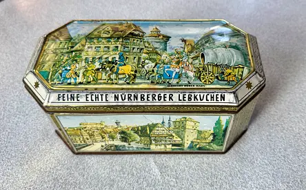 Vintage Nurnberger Lebkuchen Decorative Tin Box