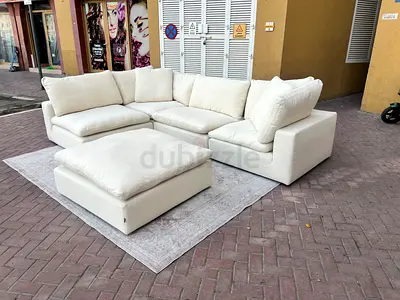 Marina home Luscious original feather filled sofa Beige