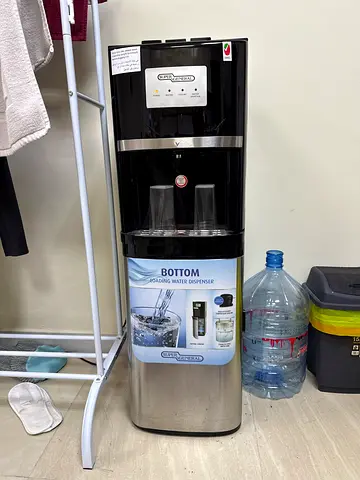 Bottom-Load Water Dispenser - Stainless Steel Finish, Working Condition