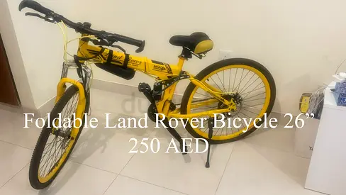Foldable Land Rover 26 Mountain Bike — Good Condition, 250 AED