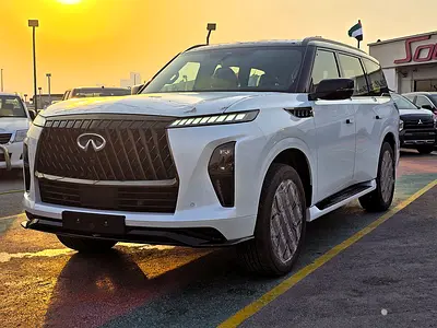 INFINITI QX 80 SENSORY CAPTAIN CHAIRS 3.5l A/T V6 Turbo 4WD 7 Seats GCC White Color 2026 Model