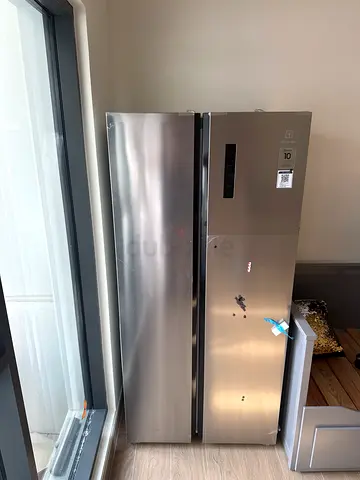 Electrolux Stainless Steel Side-by-Side Refrigerator - very Good Condition almost new
