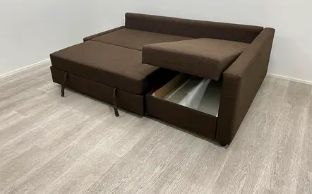 Pull Out Sofa Bed with Built-in Storage