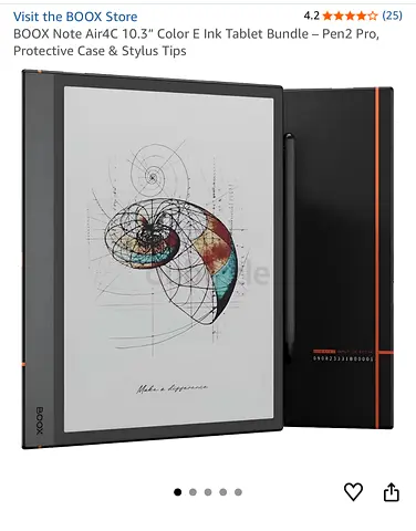 BOOX Note Air4C 10.3 E-Ink Tablet - With Pen2 Pro Case
