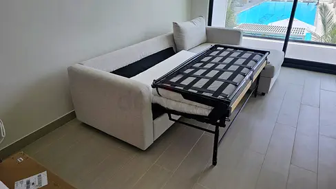 Ikea vimle L shape sofa bed with mattress