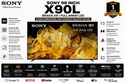 Sony Bravia X90L 98-inch 4K Full Array LED 120 HZ