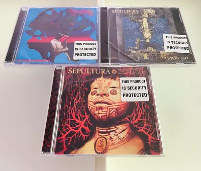 3 Sepultura Music CD’s (Brand New / Sealed)