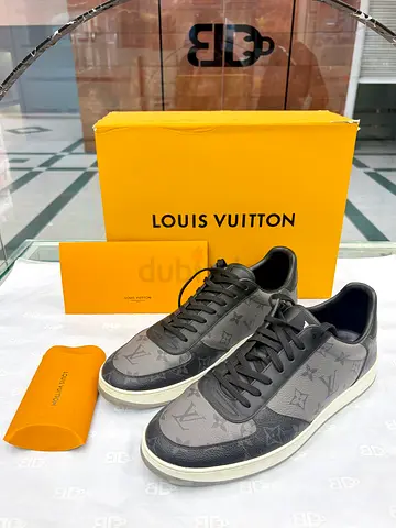Louis Vuitton Grey Monogram Low-Top Sneakers - Mens Size (with Box)