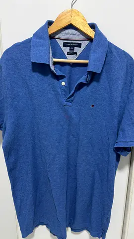 Tommy Hilfiger mens blue polo shirt - size XL, good condition