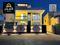 Villa (with roof) for sale | Ajman | Al Helio 2 area | 5 bedrooms, majlis, 3 living rooms, and roof