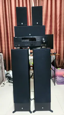Yamaha Home Audio Stereo System with Floorstanding Speakers (5.0setup) - Good Condition