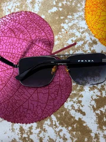 My Prada black rimless sunglasses — lightly used