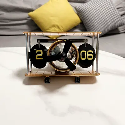 Decorative Unique Retro Mechanical Flip Clocks  Wall