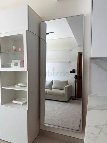 IKEA HOVET Full-Length Mirror – Aluminium | Like New