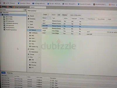 OpenSense Wazuh security on Proxmox VE server on Dell E10S 16GB Xeon with 2 SFP+ 10 G ports 1 GB LAN
