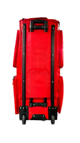 Sg Red Rolling Duffel kit Bag with Wheels - Good Condition