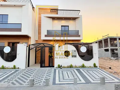 فرصة امتلاك فيلا احلامك تصميم مودرن مع روف و شامل رسوم التسجيل  قريبة من المسجد و بسعر قابل للتفاوض