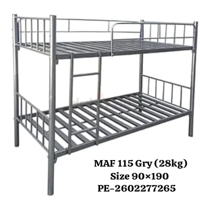 Metal Bunk Bed Frame - Double Decker (90 x 190 cm)