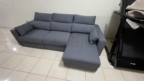 Ikea eskilstuna L shape sofa bed under storage