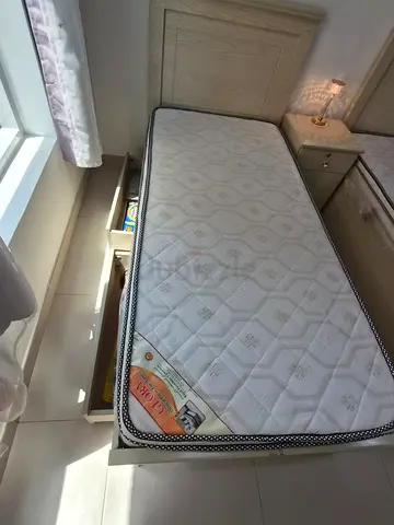Single Bed Frame with Mattress - Good Condition
