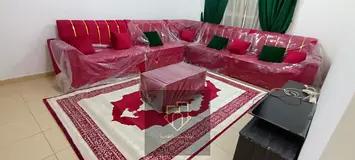A distinctive two-bedroom apartment with a living room in City Towers on Sheikh Khalifa Street, with